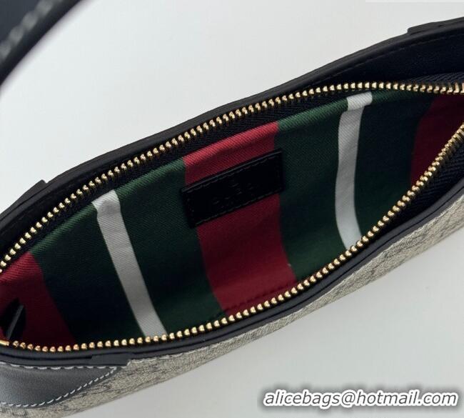 Buy Fashionable Gucci GG Canvas Emblem Mini Shoulder bag 820696 Black 2024