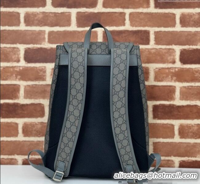 Best Quality Gucci Mens Ophidia GG Canvas Large Backpack bag 792104 Grey 2024