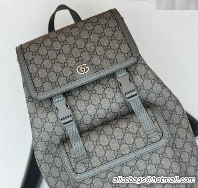 Best Quality Gucci Mens Ophidia GG Canvas Large Backpack bag 792104 Grey 2024