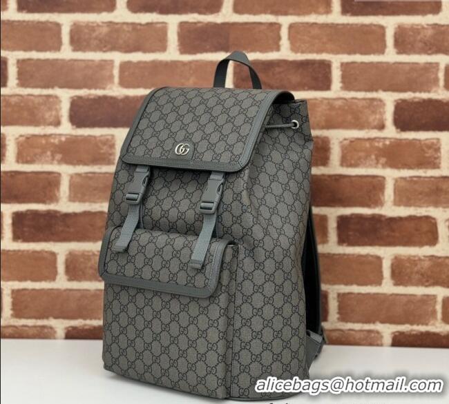 Best Quality Gucci Mens Ophidia GG Canvas Large Backpack bag 792104 Grey 2024