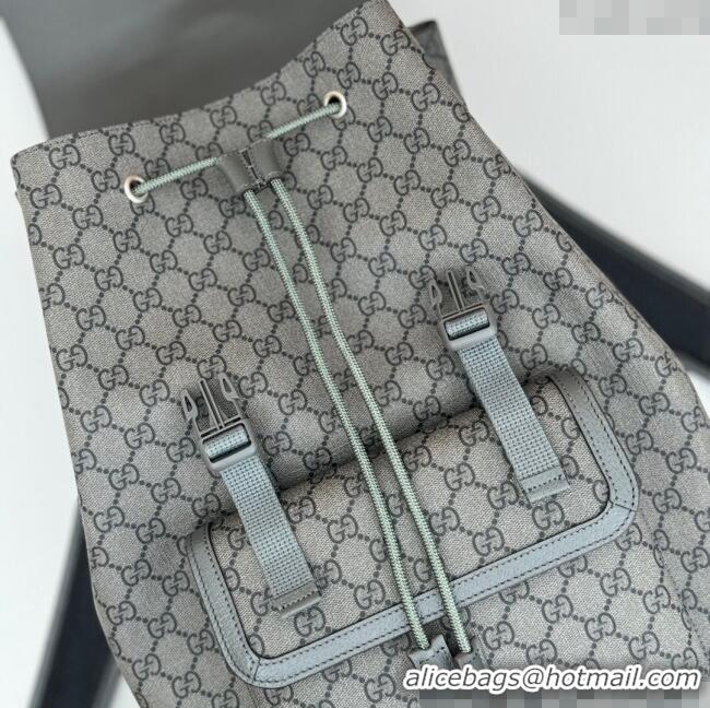 Best Quality Gucci Mens Ophidia GG Canvas Large Backpack bag 792104 Grey 2024