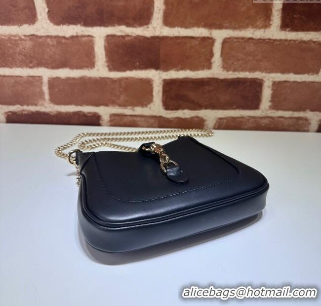 Promotional Gucci Jackie Notte Mini Bag in Smooth Leather ‎782889 Black 2024