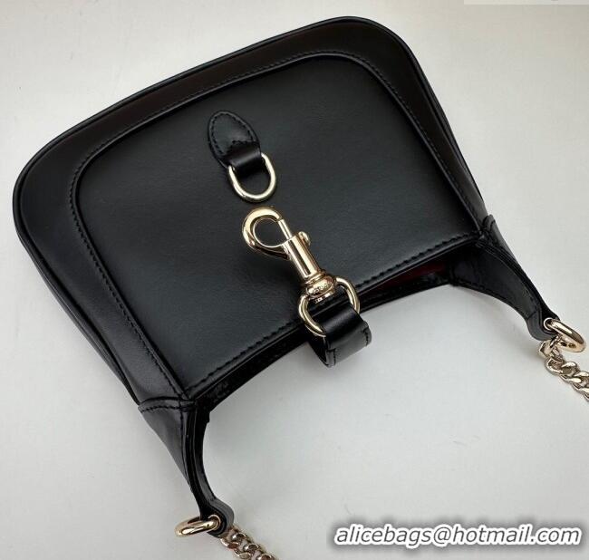 Promotional Gucci Jackie Notte Mini Bag in Smooth Leather ‎782889 Black 2024