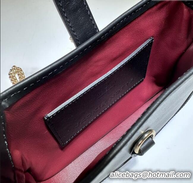 Promotional Gucci Jackie Notte Mini Bag in Smooth Leather ‎782889 Black 2024