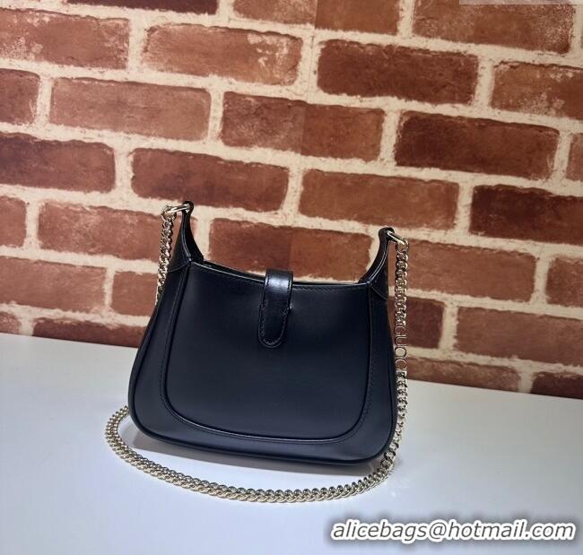 Promotional Gucci Jackie Notte Mini Bag in Smooth Leather ‎782889 Black 2024