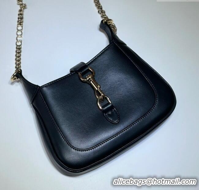 Promotional Gucci Jackie Notte Mini Bag in Smooth Leather ‎782889 Black 2024