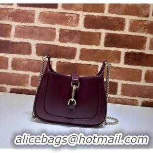 Unique Discount Gucci Jackie Notte Mini Bag in Smooth Leather ‎782889 Burgundy 2024