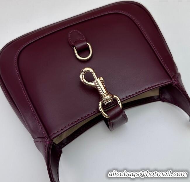 Unique Discount Gucci Jackie Notte Mini Bag in Smooth Leather ‎782889 Burgundy 2024