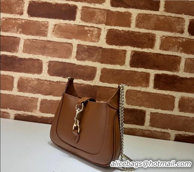 Well Crafted Gucci Jackie Notte Mini Bag in Smooth Leather ‎782889 Brown 2024
