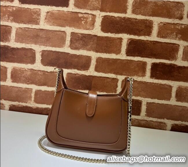 Well Crafted Gucci Jackie Notte Mini Bag in Smooth Leather ‎782889 Brown 2024