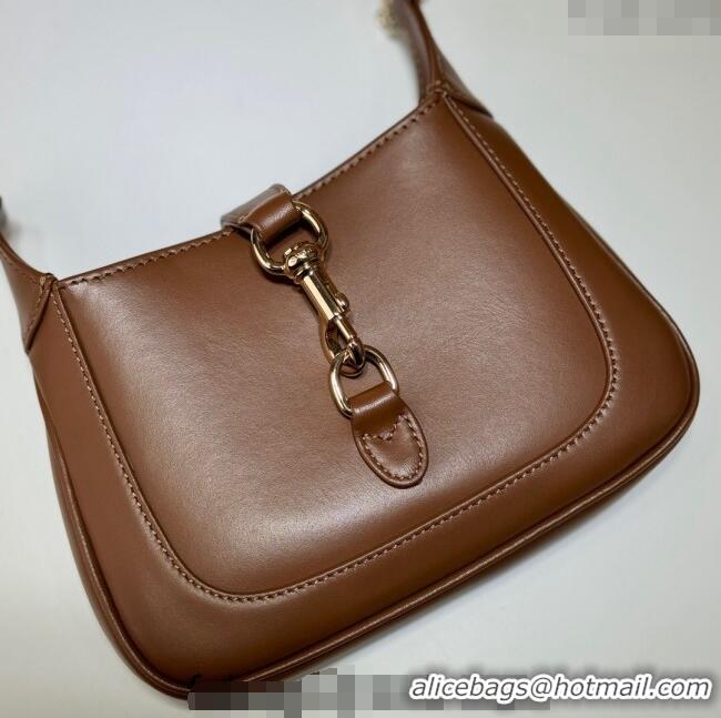 Well Crafted Gucci Jackie Notte Mini Bag in Smooth Leather ‎782889 Brown 2024