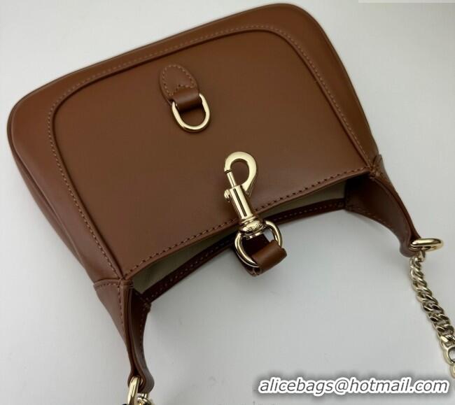 Well Crafted Gucci Jackie Notte Mini Bag in Smooth Leather ‎782889 Brown 2024