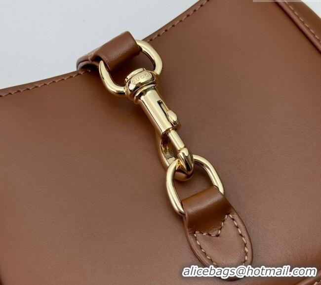 Well Crafted Gucci Jackie Notte Mini Bag in Smooth Leather ‎782889 Brown 2024
