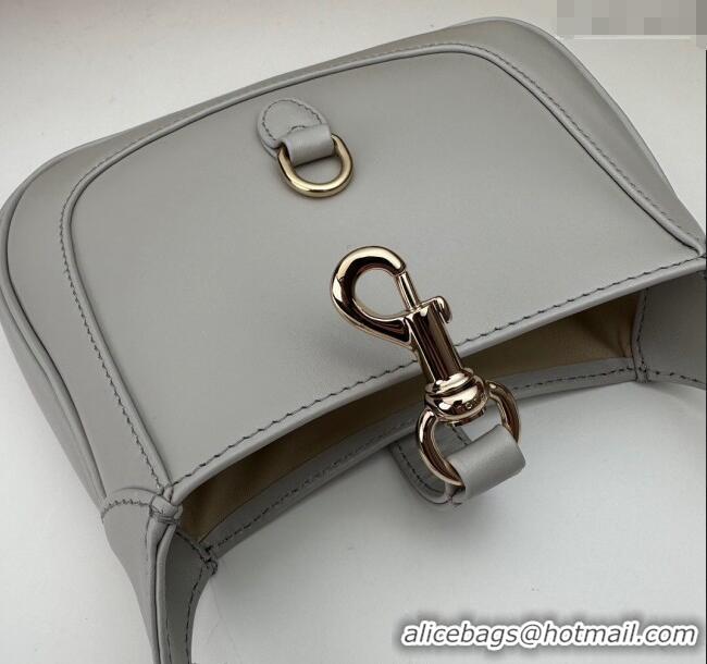Super Quality Gucci Jackie Notte Mini Bag in Smooth Leather ‎782889 Light Grey 2024