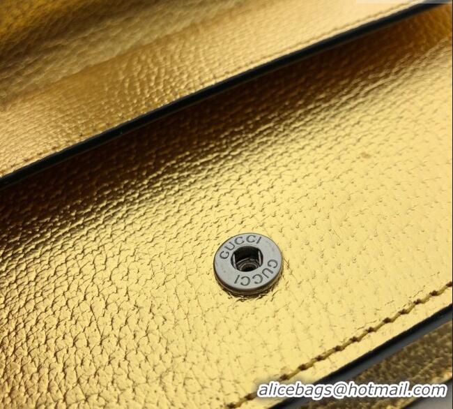 Super Quality Gucci Dionysus Leather Super Mini Bag 476432 Gold Yellow 2024