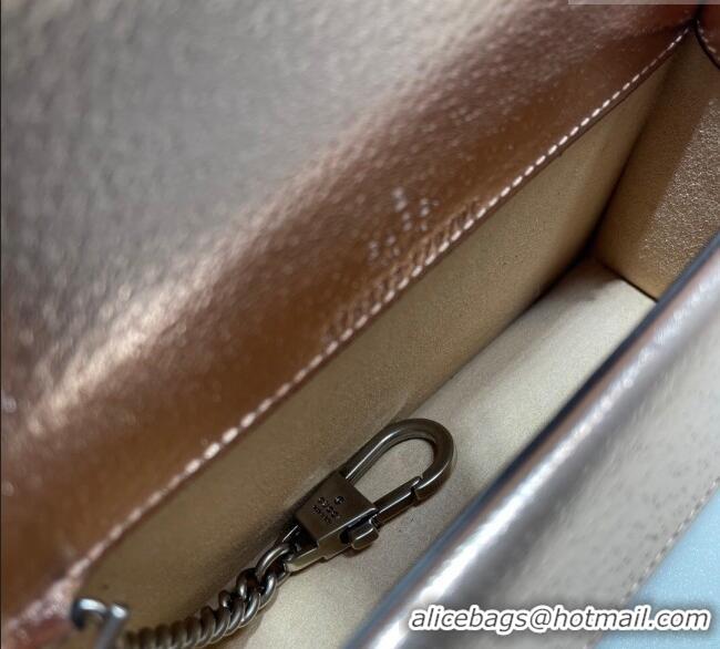 New Fashion Gucci Dionysus Leather Super Mini Bag 476432 Rose Gold 2024