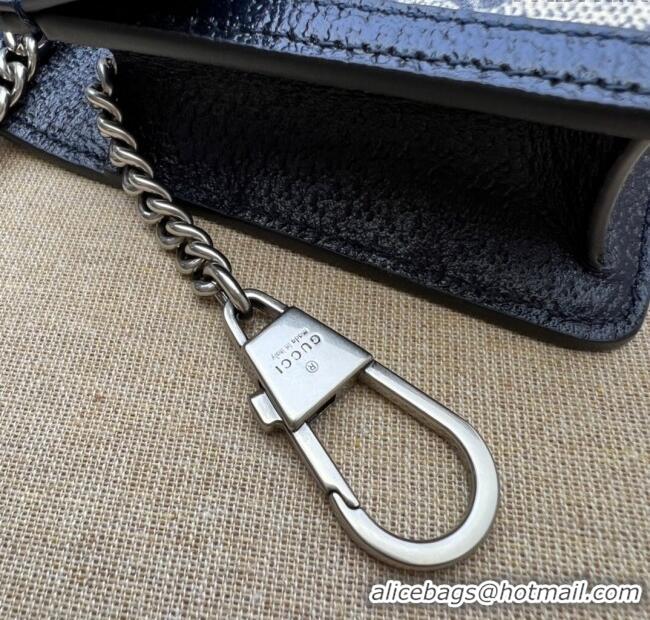 Best Price Gucci Dionysus GG Canvas Super Mini Bag 476432 Blue/Beige 2024