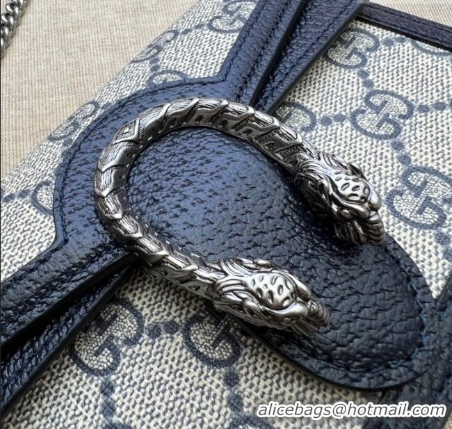 Best Price Gucci Dionysus GG Canvas Super Mini Bag 476432 Blue/Beige 2024