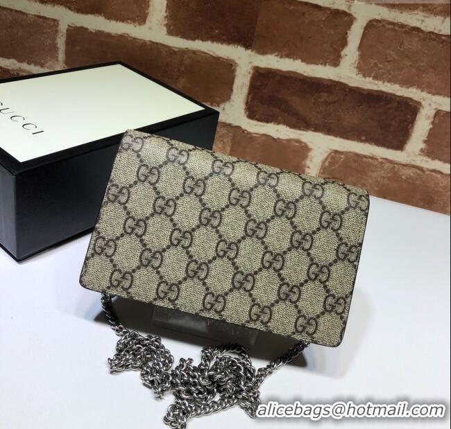 Grade Design Gucci Dionysus Leather Super Mini Bag 476432 Beige/Khaki 2024