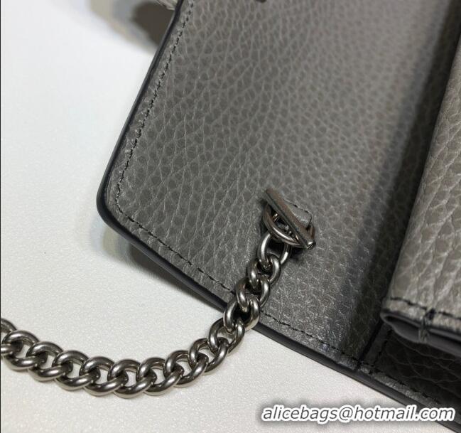 Traditional Specials Gucci Dionysus Leather Super Mini Bag 476432 Grey 2024