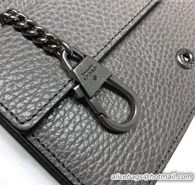 Traditional Specials Gucci Dionysus Leather Super Mini Bag 476432 Grey 2024