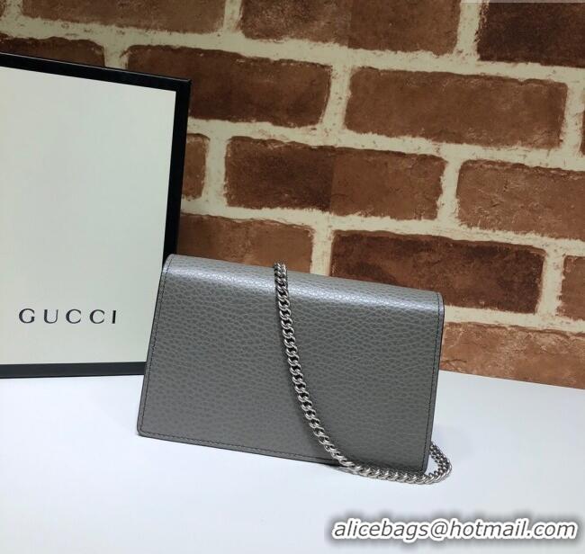 Traditional Specials Gucci Dionysus Leather Super Mini Bag 476432 Grey 2024