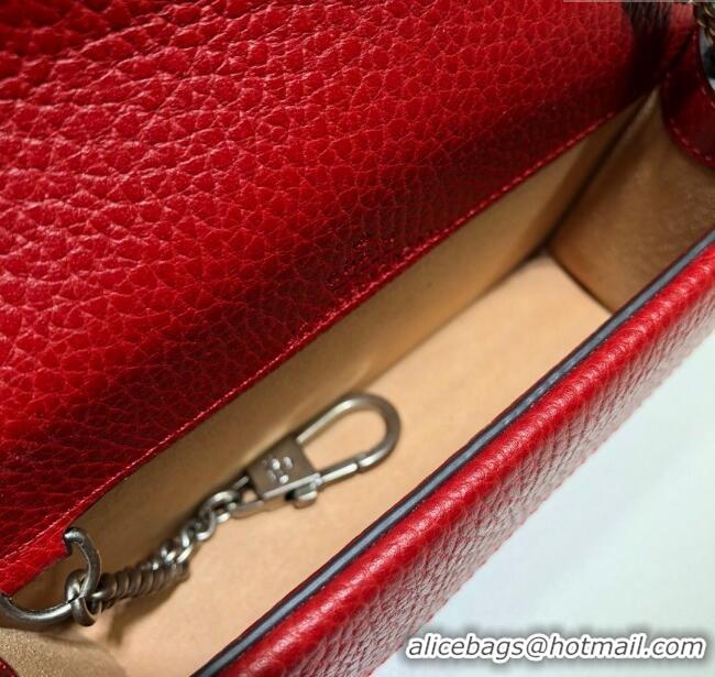 Shop Discount Gucci Dionysus Leather Super Mini Bag 476432 Red 2024