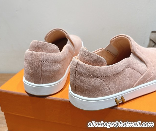 Low Price Hermes Lucky slip-on sneakers in Suede with with signature 