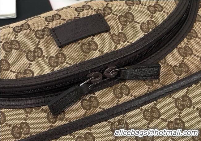 Good Quality Gucci GG Supreme Canvas Diaper Mommy Shoulder bag 123326 Dark Beige 2024