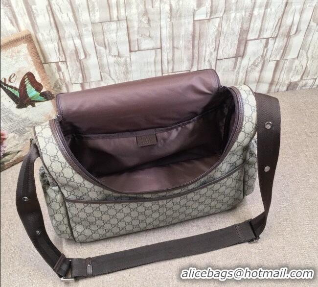 Cheapest Gucci GG Supreme Canvas Diaper Mommy Shoulder bag 123326 Beige/Brown 2024