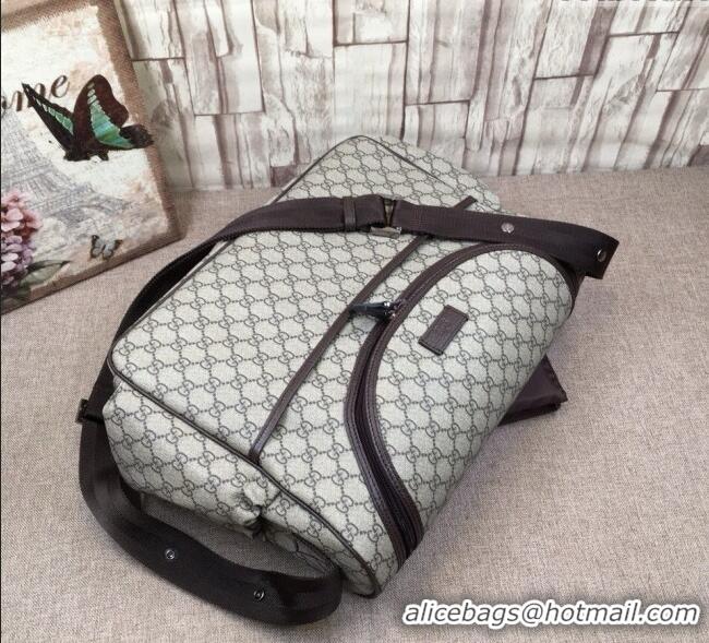 Cheapest Gucci GG Supreme Canvas Diaper Mommy Shoulder bag 123326 Beige/Brown 2024