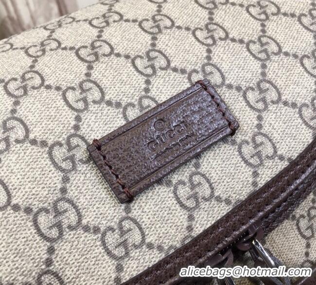 Cheapest Gucci GG Supreme Canvas Diaper Mommy Shoulder bag 123326 Beige/Brown 2024