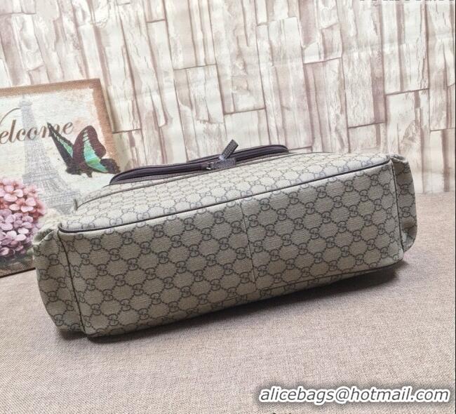 Cheapest Gucci GG Supreme Canvas Diaper Mommy Shoulder bag 123326 Beige/Brown 2024