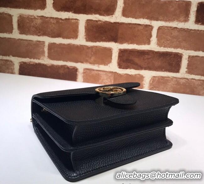Grade Design Gucci Blondie Leather Mini Bag with Interlocking G 510304 Black 2024