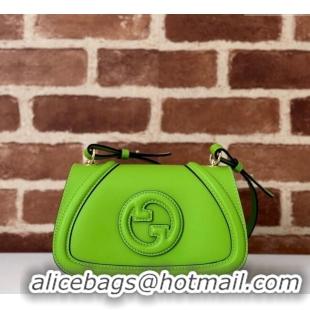 Inexpensive Gucci Blondie Small Shoulder bag in Smooth Leather 815700 Melinda Green 2024
