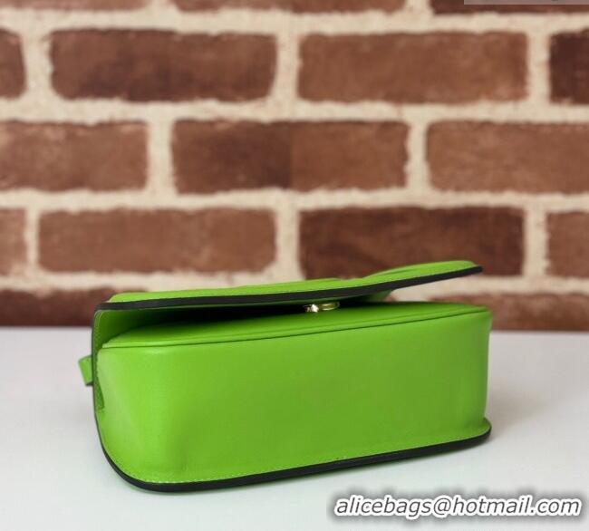 Inexpensive Gucci Blondie Small Shoulder bag in Smooth Leather 815700 Melinda Green 2024