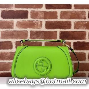Buy Cheap Gucci Blondie Large Top Handle Bag 815716 Melinda Green Smooth Leather 2024