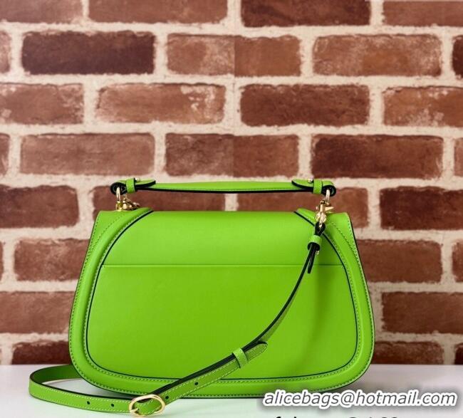 Buy Cheap Gucci Blondie Large Top Handle Bag 815716 Melinda Green Smooth Leather 2024