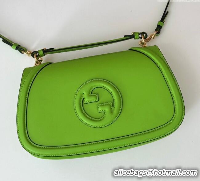 Buy Cheap Gucci Blondie Large Top Handle Bag 815716 Melinda Green Smooth Leather 2024