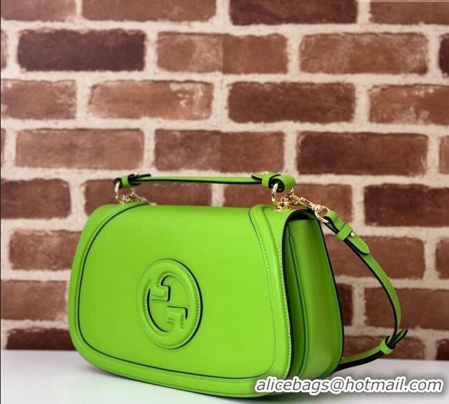 Buy Cheap Gucci Blondie Large Top Handle Bag 815716 Melinda Green Smooth Leather 2024