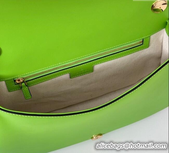 Buy Cheap Gucci Blondie Large Top Handle Bag 815716 Melinda Green Smooth Leather 2024