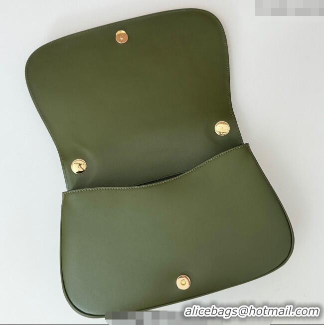 Famous Brand Gucci Blondie Suede Medium Top Handle Bag 815719 Green 2024