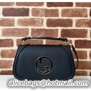 Shop Cheap Gucci Blondie Leather Medium Top Handle Bag 815719 Black 2024