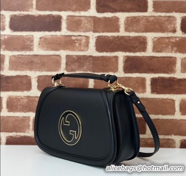 Shop Cheap Gucci Blondie Leather Medium Top Handle Bag 815719 Black 2024
