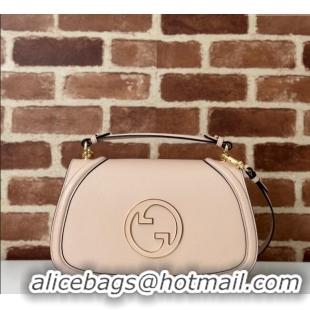 Promotional Gucci Blondie Leather Medium Top Handle Bag 815719 Light Pink 2024