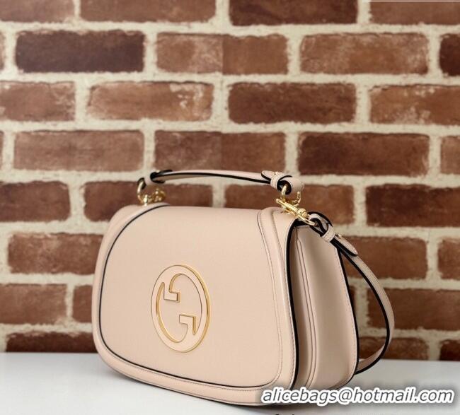 Promotional Gucci Blondie Leather Medium Top Handle Bag 815719 Light Pink 2024