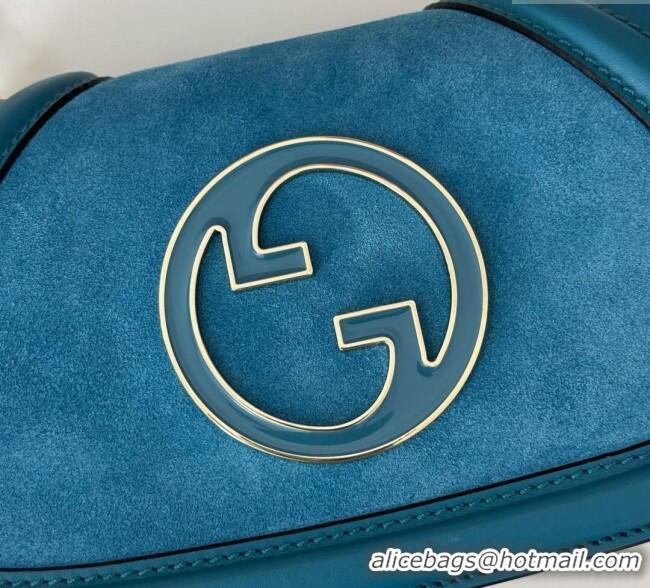 Top Grade Gucci Blondie Mini Shoulder Bag in Suede 815711 Burgundy 2024