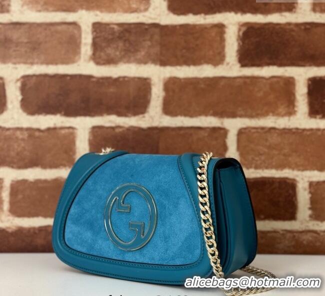 Top Grade Gucci Blondie Mini Shoulder Bag in Suede 815711 Burgundy 2024