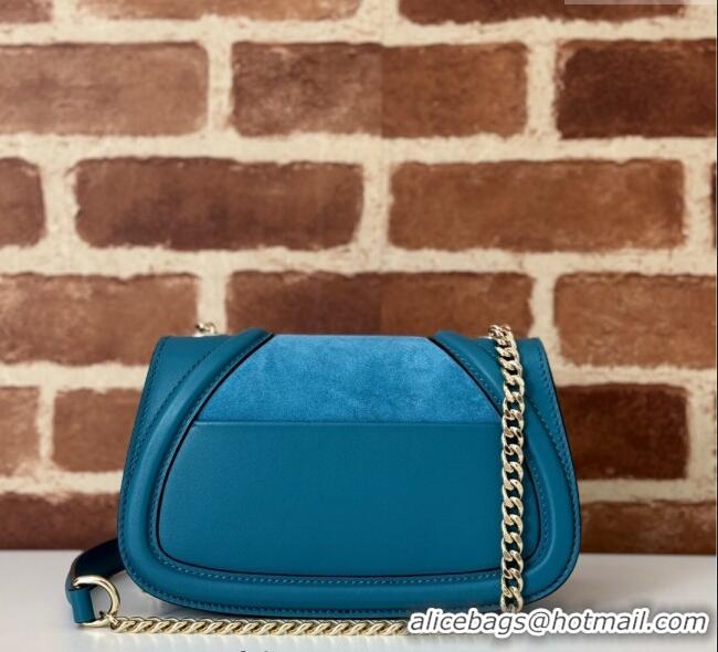 Top Grade Gucci Blondie Mini Shoulder Bag in Suede 815711 Burgundy 2024