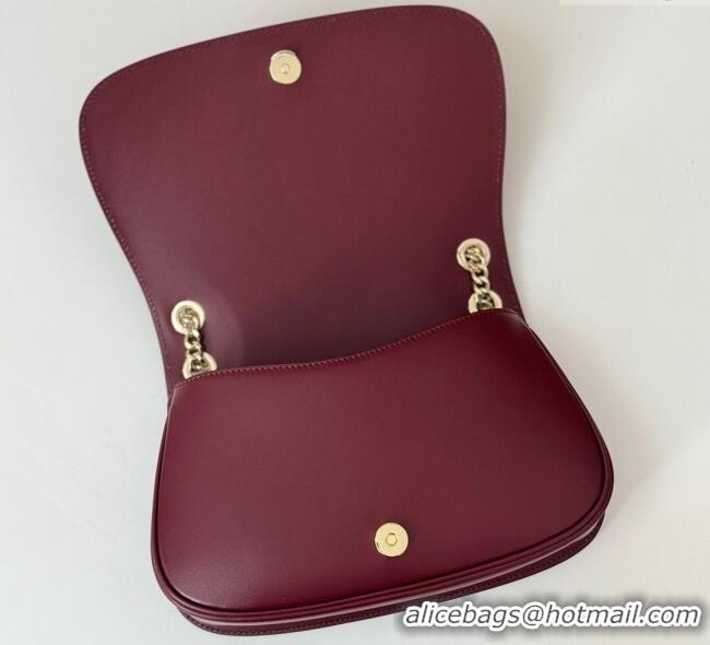 Good Quality Gucci Blondie Suede Small Shoulder Bag 815715 Burgundy 2024